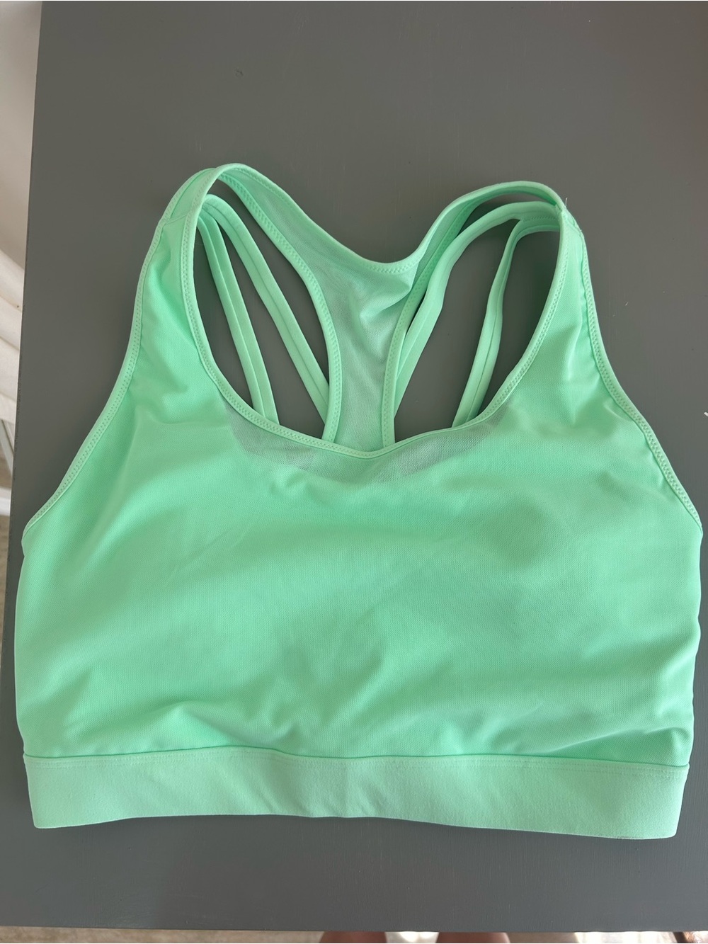 Fabletics Green Strappy Sports Bra - Women